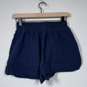 Nasty Gal Dark Blue Athletic Shorts